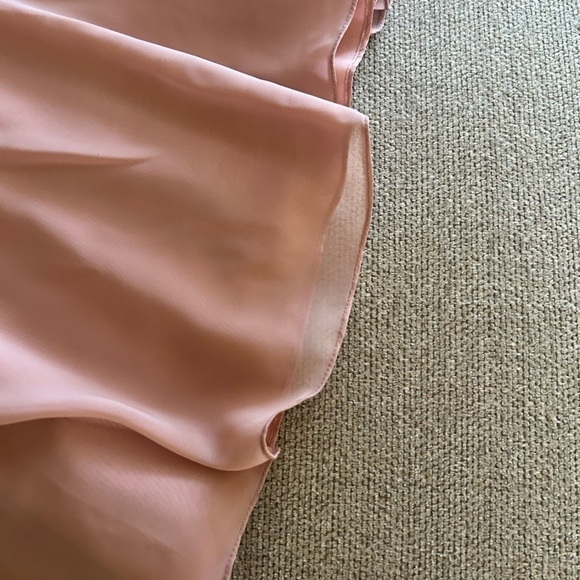 JJhouse dress A-line V-Neck Floor-Length Chiffon Bridesmaid Dress With Pleated - Picture 8 of 9